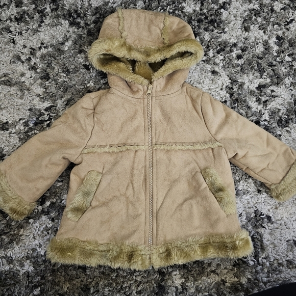 Cherokee Other - Baby Cherokee Faux Fur & Suede Jacket Size 12months